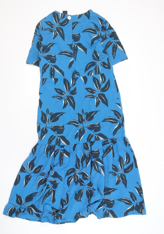 Autograph Women's Blue Floral Maxi Dress Size 8
