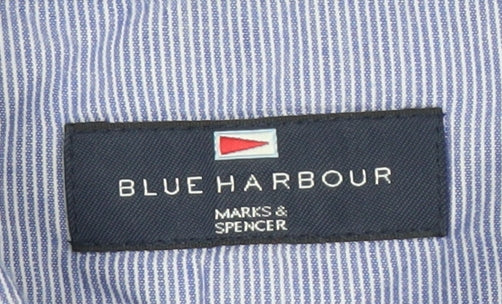 Marks and Spencer Blue Long Sleeve Polo M