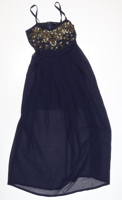 TFNC London Women's Blue A-Line Party Dress, Size S