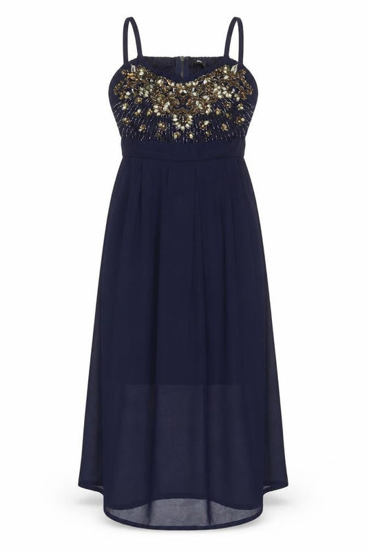 TFNC London Women's Blue A-Line Party Dress, Size S