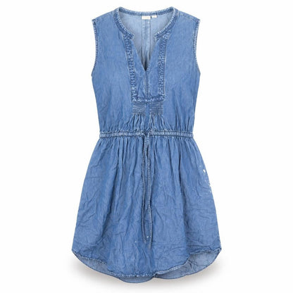 Gap Women's Blue Chambray Shirt Dress M