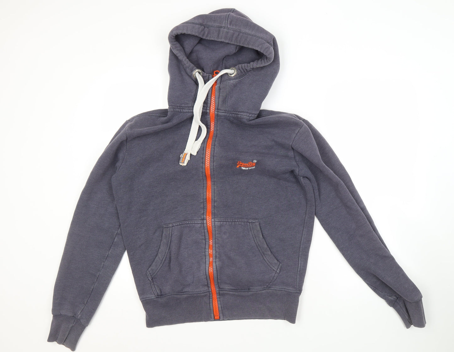 Superdry Men’s Grey Full Zip Hoodie S Regular Fit