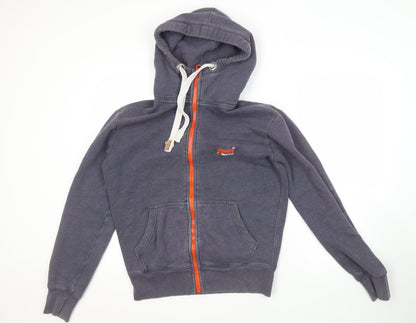 Superdry Men’s Grey Full Zip Hoodie S Regular Fit