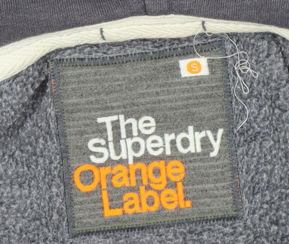 Superdry Men’s Grey Full Zip Hoodie S Regular Fit