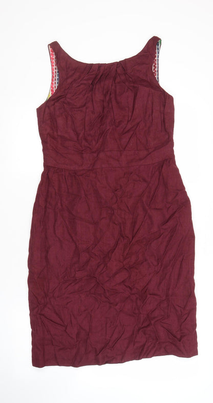 Boden Women’s Red Shift Dress Size 12, Sleeveless
