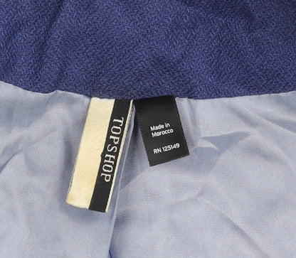 Topshop Women's Blue Blazer UK 10 Regular