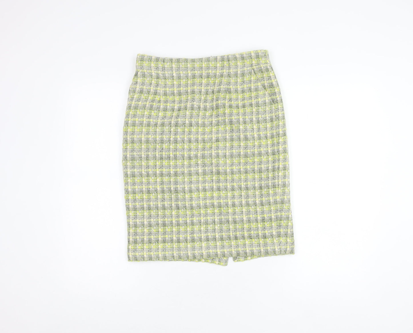Laura Ashley Women's Check Knee Length Skirt, Size 6, Multicoloured