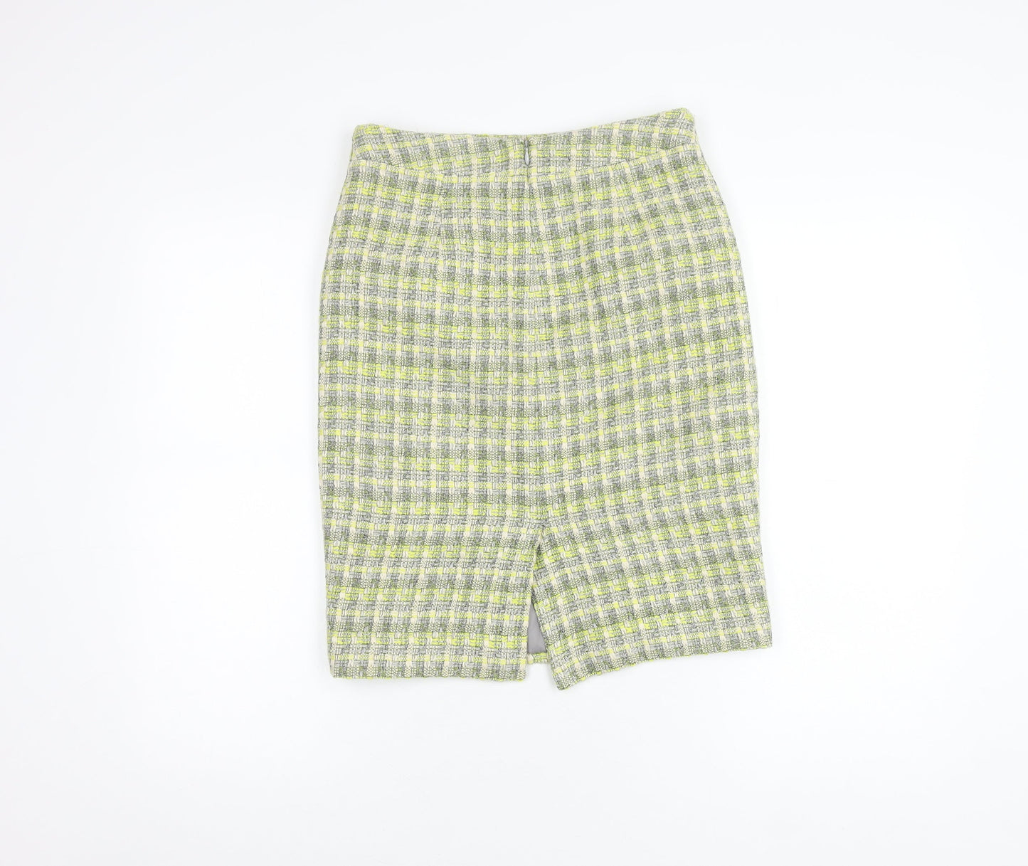 Laura Ashley Women's Check Knee Length Skirt, Size 6, Multicoloured