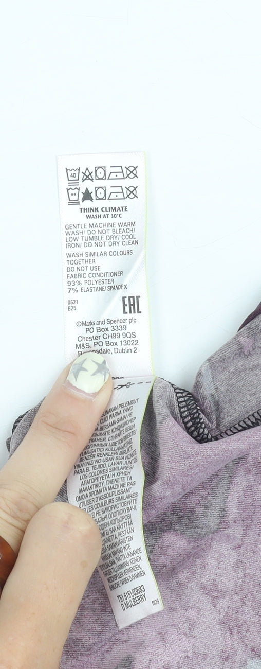 Marks and Spencer Women's Multicoloured Tank Top Size 10