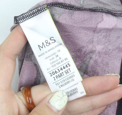 Marks and Spencer Women's Multicoloured Tank Top Size 10