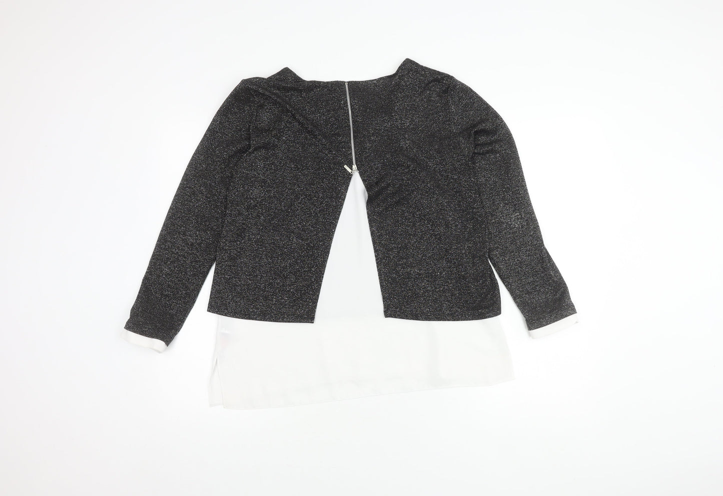 Womens UK Size 12 Wallis Black Basic Blouse