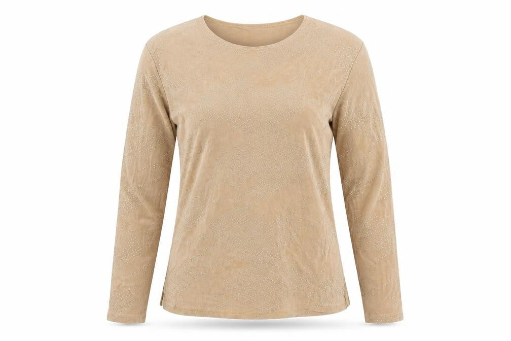 Womens UK Size 16 Wallis Beige Basic T-Shirt