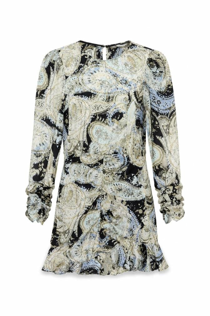 ZARA Women's Multicoloured Paisley Dress Size 8