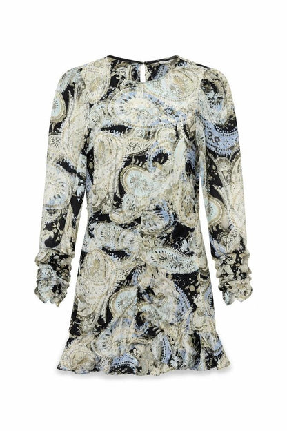 ZARA Women's Multicoloured Paisley Dress Size 8