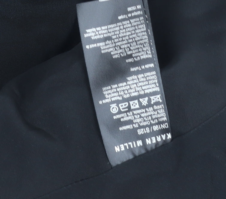 Karen Millen Women's Black Animal Print Dress Size 12