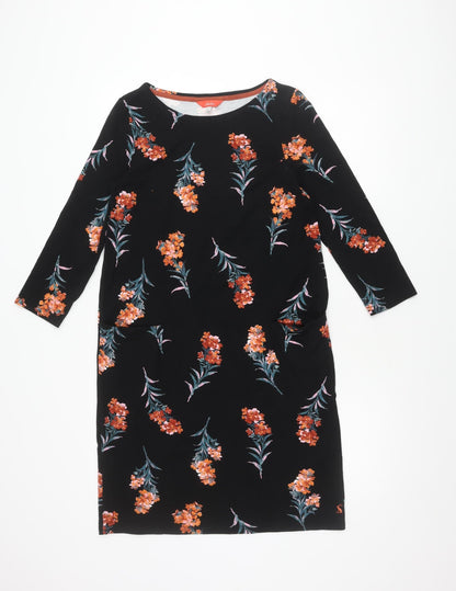 Joules Women's Black Floral Dress Size 8