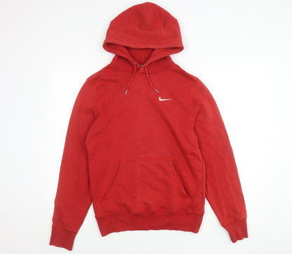 Mens UK Size S Nike Red Pullover Hoodie