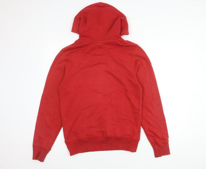 Mens UK Size S Nike Red Pullover Hoodie