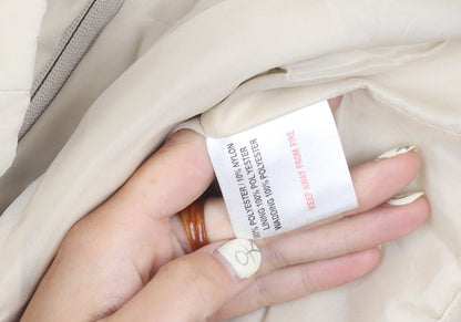 EWM Women's Beige Waistcoat Size 10-12, Full Zip Casual