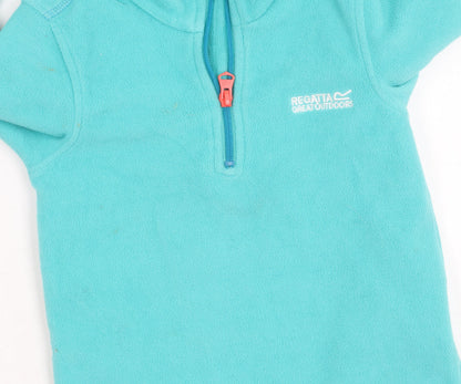 Regatta Girls Blue Fleece Pullover Hoodie, 5-6 Years