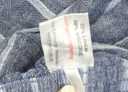 Isle Collection Women's Blue Midi Skirt Size 10