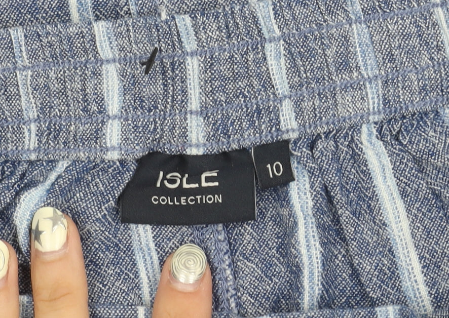 Isle Collection Women's Blue Midi Skirt Size 10