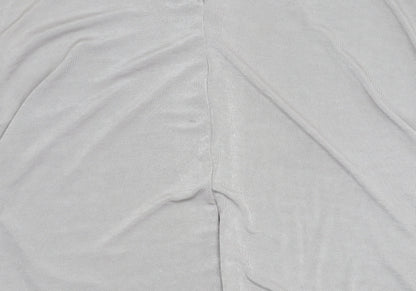 Womens UK Size S Mango Grey Basic T-Shirt