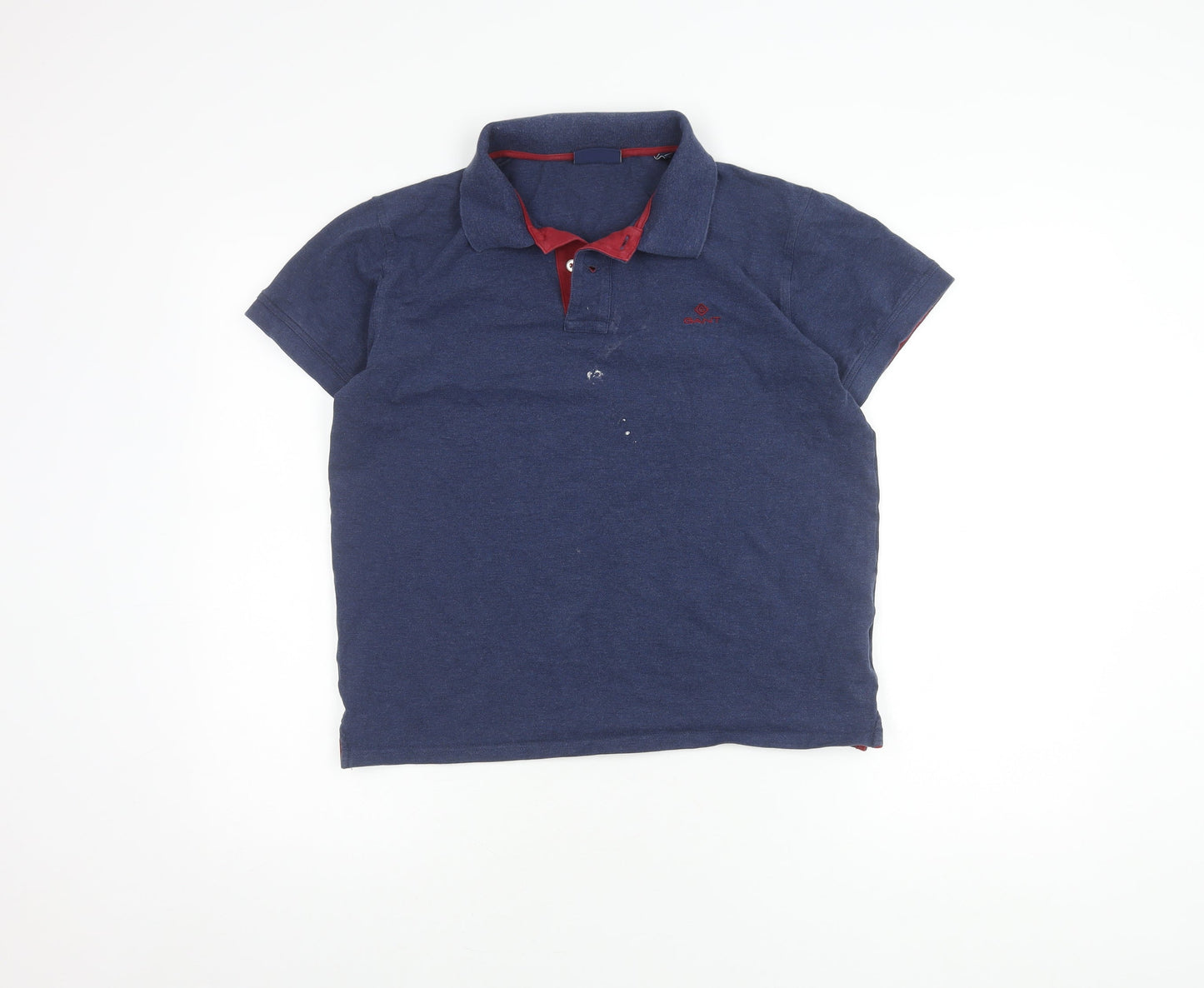 Gant Men's Blue M Polo Shirt - Cotton Blend Casual