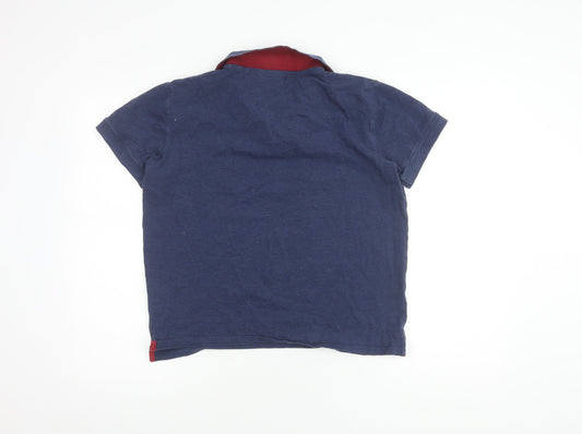 Gant Men's Blue M Polo Shirt - Cotton Blend Casual