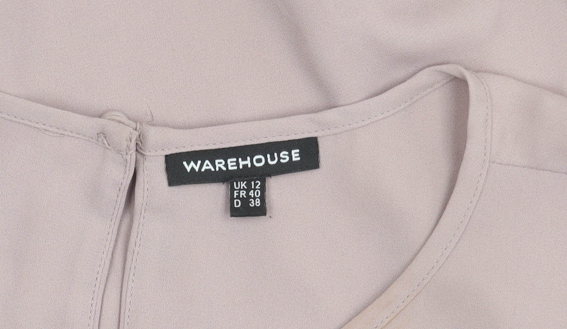 Womens UK Size 12 Warehouse Purple Basic Tank