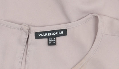 Womens UK Size 12 Warehouse Purple Basic Tank