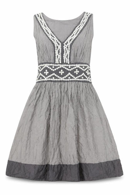 Phase Eight Women’s Grey A-Line Sleeveless Dress - Size 8