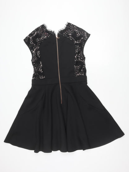 Ted Baker Women's Black Zip Dress Size 6
