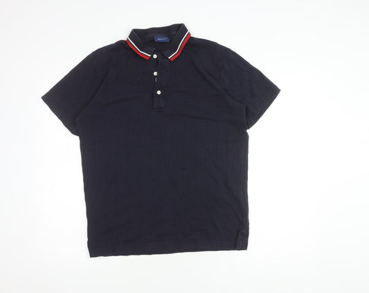 GANT Men's Black Polo Shirt M - Classic Style