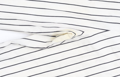 L.K. Bennett Women’s White Striped Trousers UK 16