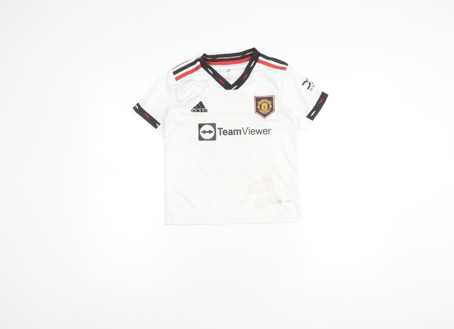 Adidas Boys White Rashford 10 Manchester Utd Jersey 22 T-Shirt