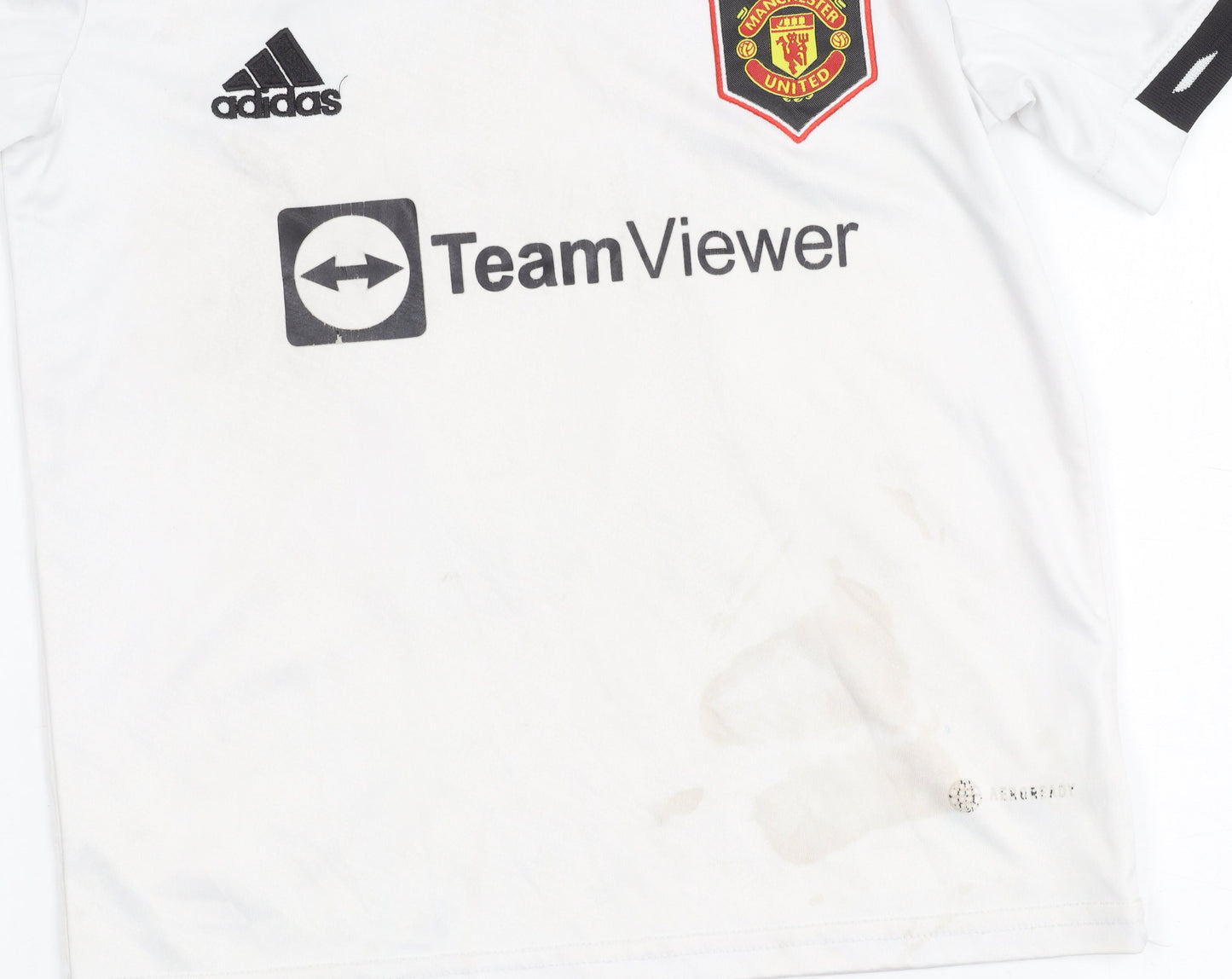 Adidas Boys White Rashford 10 Manchester Utd Jersey 22 T-Shirt