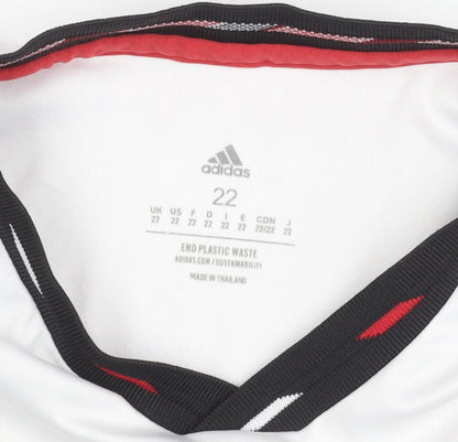Adidas Boys White Rashford 10 Manchester Utd Jersey 22 T-Shirt