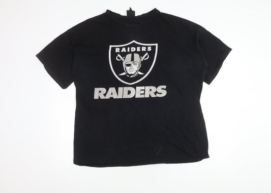 NFL Men's Black Raiders Sports T-Shirt Size 40