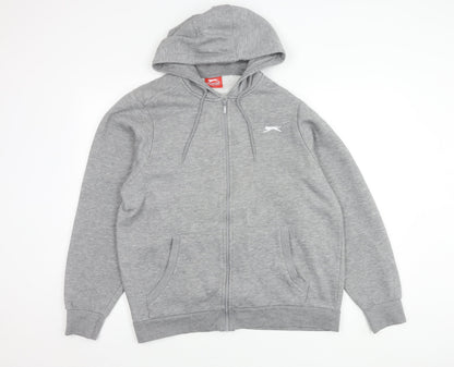 Mens UK Size L Slazenger Grey Basic Jacket