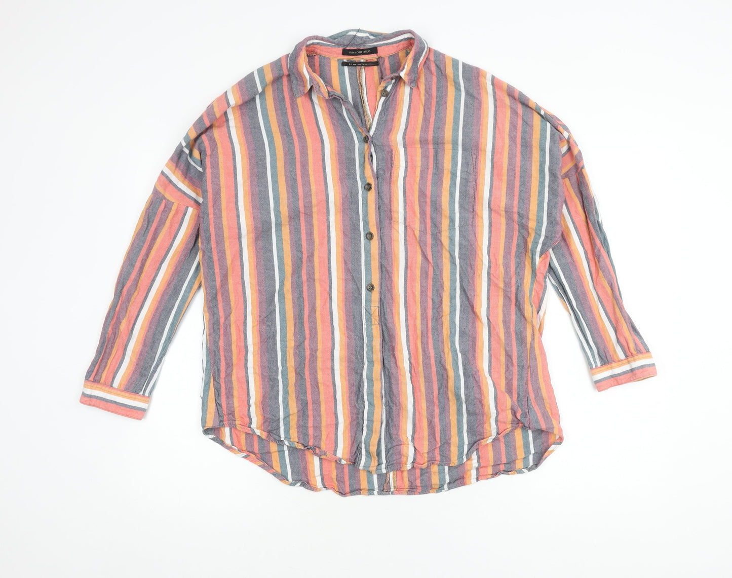 Urban Outfitters Men's Multicoloured Striped Shirt S