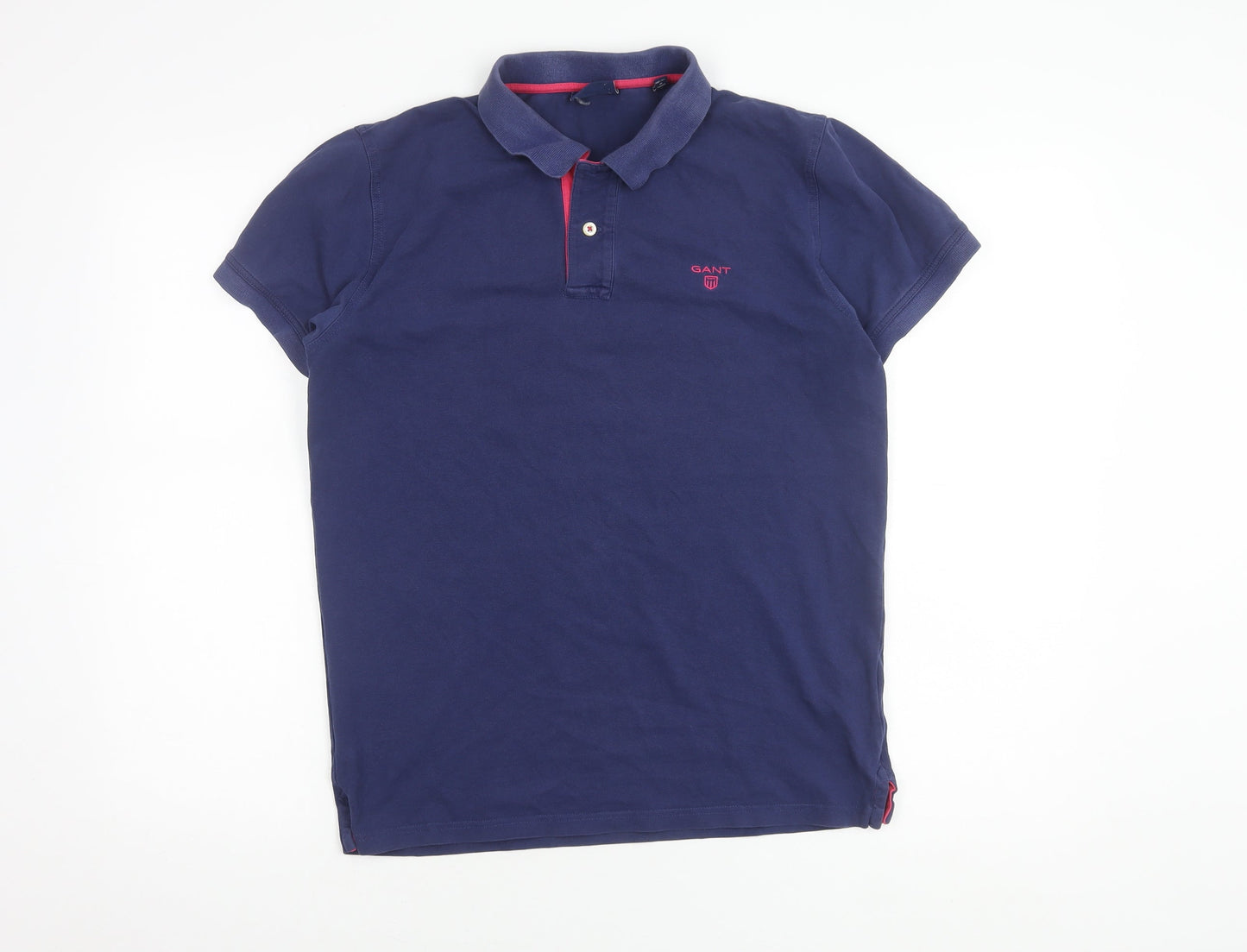 GANT Men's Blue Polo Shirt Size M Short Sleeve Casual