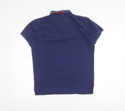 GANT Men's Blue Polo Shirt Size M Short Sleeve Casual