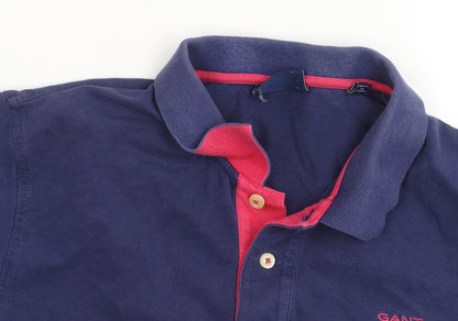 GANT Men's Blue Polo Shirt Size M Short Sleeve Casual