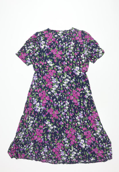 East Women's Floral Multicoloured Dress Size 16