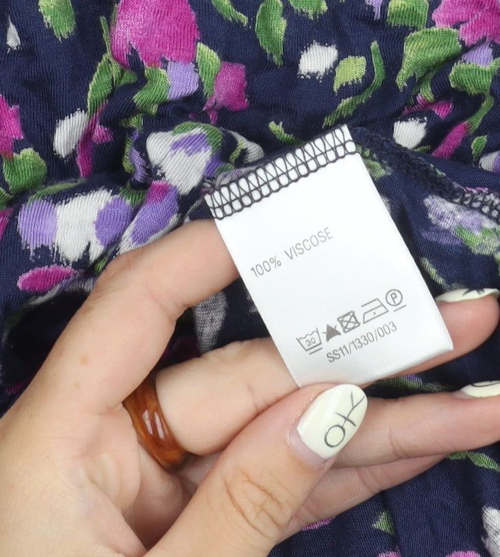 East Women's Floral Multicoloured Dress Size 16