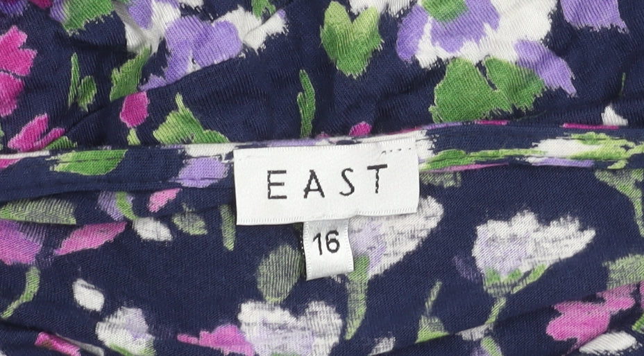 East Women's Floral Multicoloured Dress Size 16
