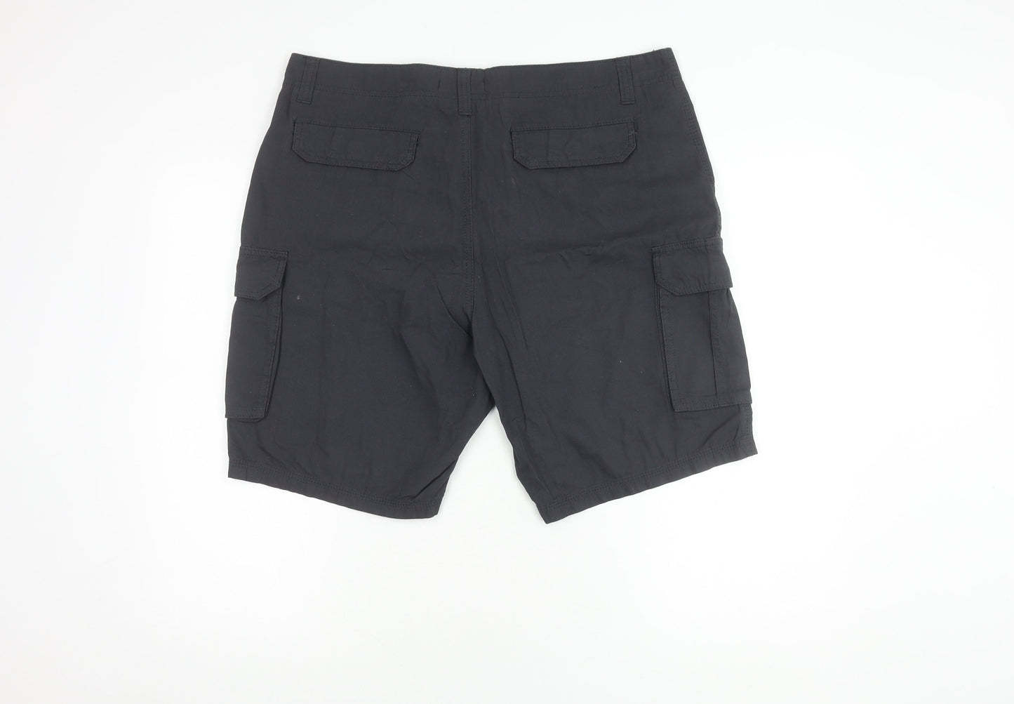 Brave Soul Men's Black Cargo Shorts XL