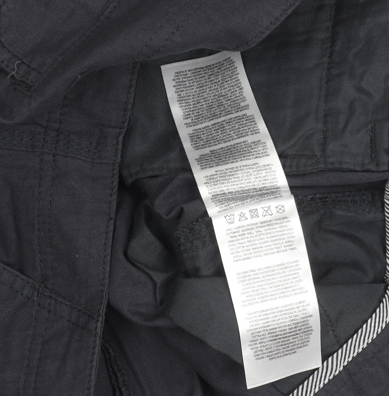 Brave Soul Men's Black Cargo Shorts XL