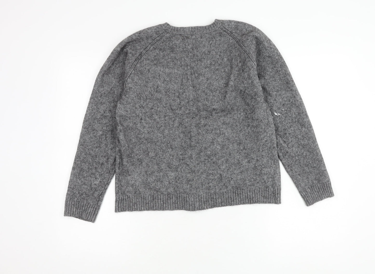 GANT Men's Grey Pullover Jumper Medium